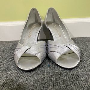 Nina silver heels